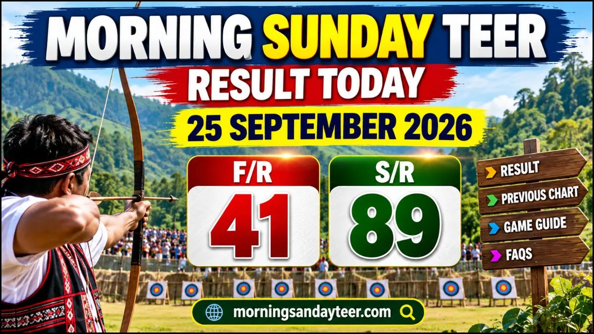 Morning Sunday Teer Result Today 25 September 2026 Shillong Update